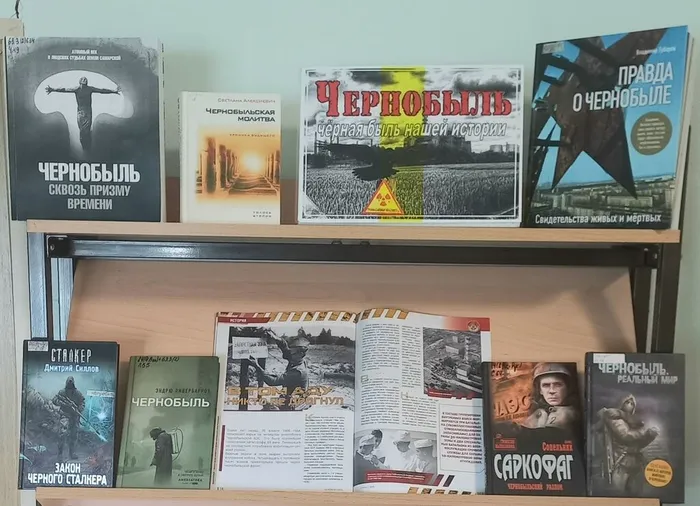 Книжная выставка. посвящённая Чернобыльской катастрофе