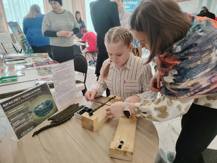 Работа интерактивной площадки на празднике, посвящённом Дню защитника Отечества