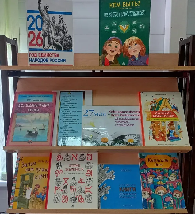 Книжная выставка, посвящённая Дню библиотек