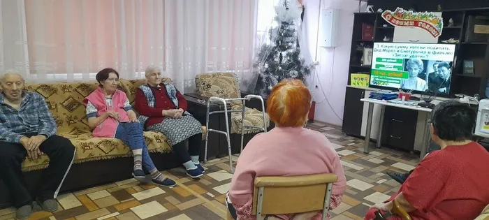 Жители пансионата отвечают на вопросы викторины